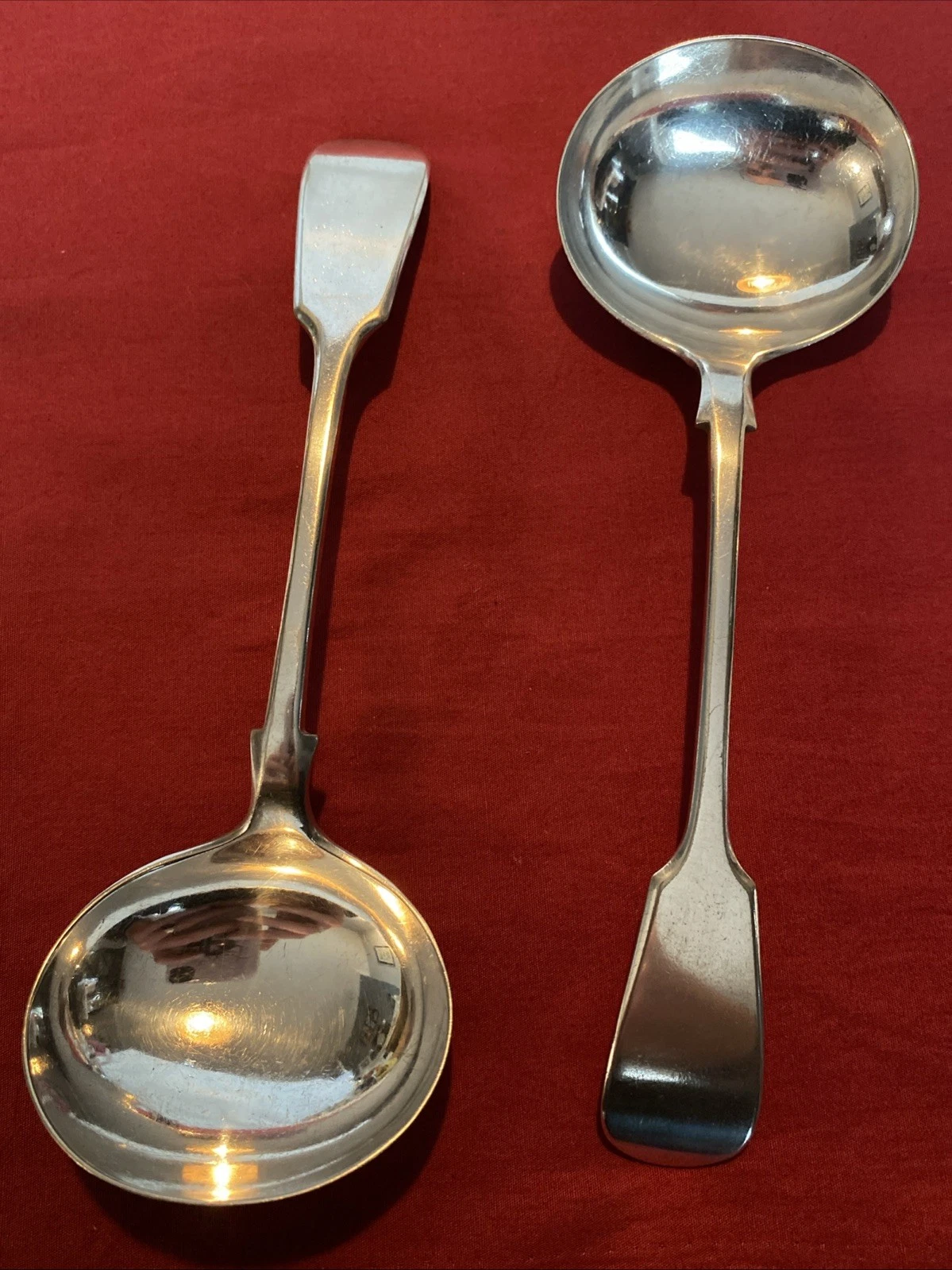 Pair Of Antique Silver Plated Punch/Sauce Ladles By John Round & Sons c.1890’s
Opens in a new window