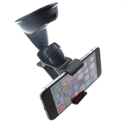 For Galaxy S25 FE/A07/A17 - Car Mount Dash Windshield Holder Cradle Swivel