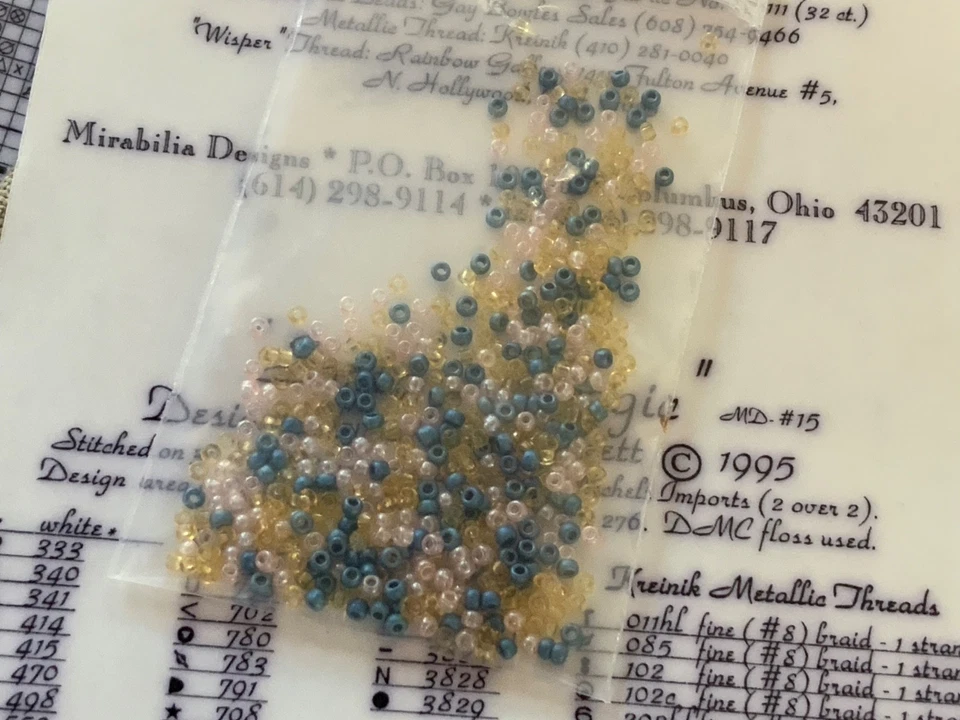 Lot Of 3 Kreinik Threads 085, 102C, 202HL  + Mirabilia Santas Magic Cross Stitch - Image 4 of 4