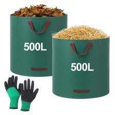 2 x 500L Sac de Jardin,Sac Jardin Dechets Verts, Sac Jardinage Dechets