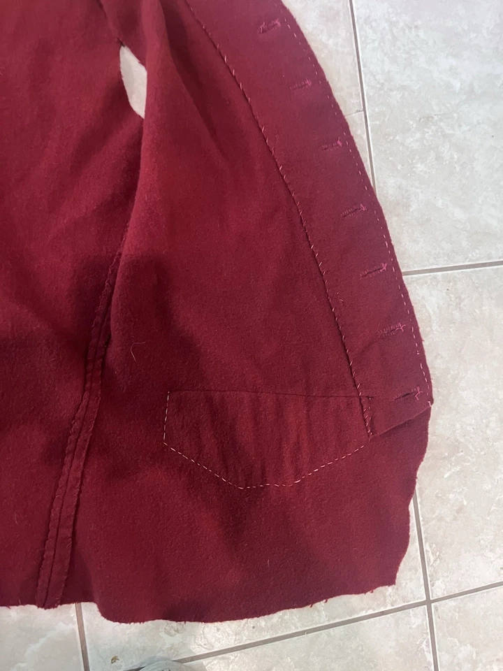 Chaleco cosido a mano siglo XVIII talla 40 sin botones Foto 3 de 4