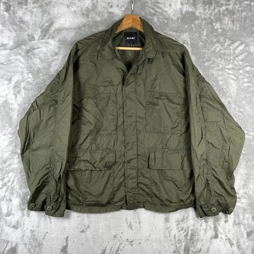 BEAMS Field Jacket Mens M Green Ripstop Nylon Utility Military Style Lightweight - product listing photo