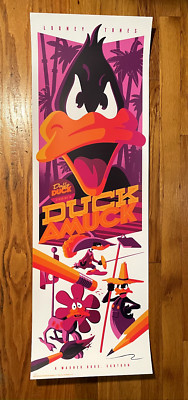 Tom Whalen DUCK AMUCK Daffy Duck print variant edition SOLD OUT Looney Tunes