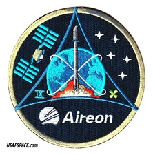 Authentic Aireon Flight 9 - Iridium-9 - SPACEX Falcon-9 Launch- USSF-VSFB- PATCH