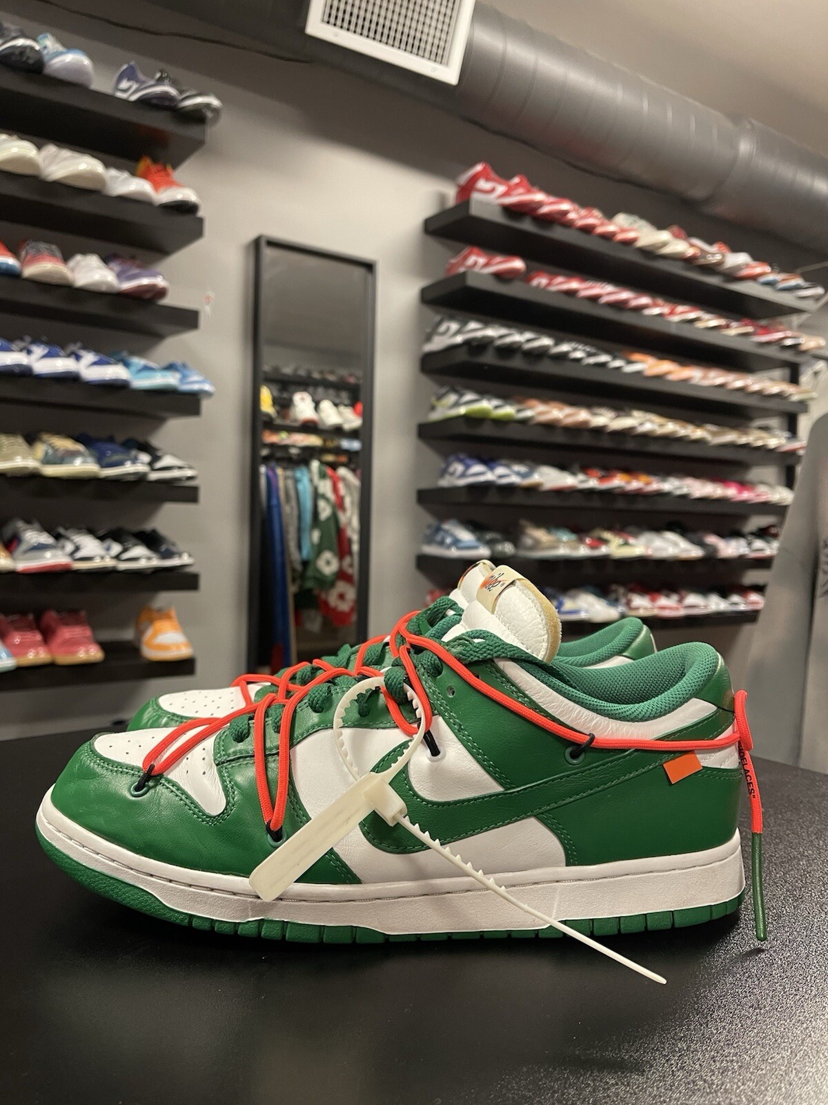 OFF WHITE X NIKE Taglia 12 Off White x Nike Dunk Low verde pino CT0856 100