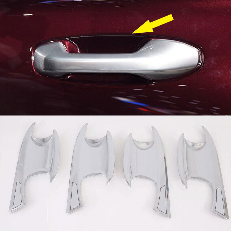 For Hyundai Palisade 2020-2024 4pcs ABS Chrome Door Handle Bowl Cover Trim