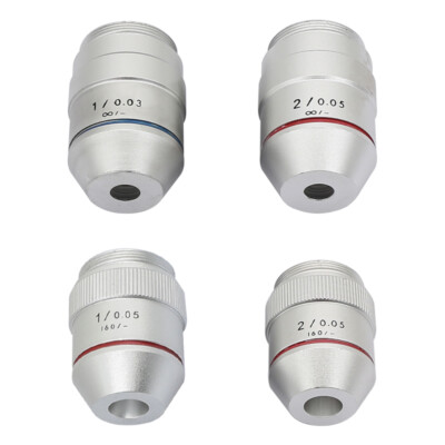 1PC 195 1X 2X RMS Achromatic Infinity Objective Lens for Biological Microscope