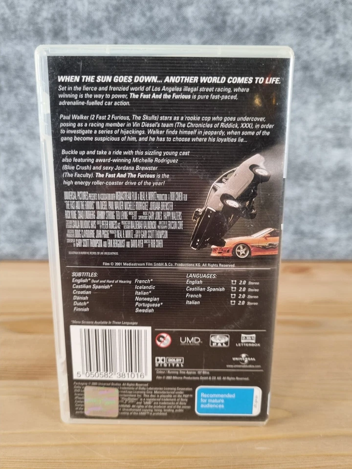 The Fast And The Furious Game (UMD Video PSP) Vin Diesel, Paul Walker - Action - Image 2 of 3