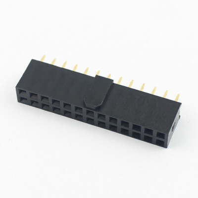 10Pcs 2.54mm Pitch 2x13 26 Pin Female Header Strip Connector Polarizing Key 26P