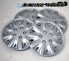 #029 Replacement 15" Inches Metallic Silver Hubcaps 4pcs Set Hub Cap Wheel Cover