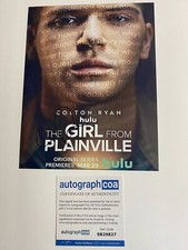 Colton Ryan "The Girl From Plainville” Conrad Autograph Signed 8.5x11 Photo ACOA