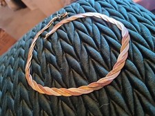 Three-color necklace Vintage Gold Tone Serpent Twist Necklace | 18 inch