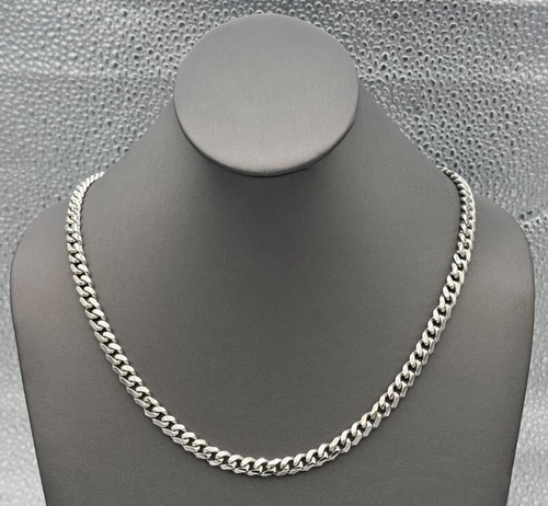 Beautiful Sterling Silver Miami Cuban Chain Link 6mm Thick 26" Necklace