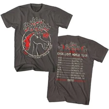 Bill & Ted Wyld Stallyns Most Excellent World Tour 1989 Men's T Shirt Rock Merch