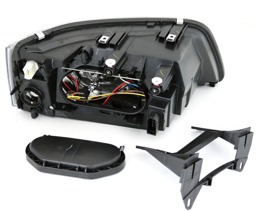 Upgrade Scheinwerfer Set für VW T5 Bus Multivan H1 H7 Schwarz mit Doppellinsen - Bild 4 von 5