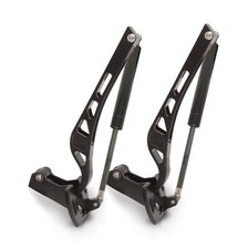 Matte Black EM Kinetic Billet Hood Hinges 79-93 Ford FoxBody Mustang Made In USA