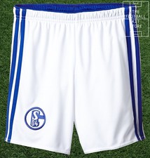Schalke Home Shorts - official adidas Boys FC Schalke 04 Football - All Sizes