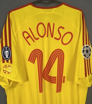 MEN FC LIVERPOOL 2006/2007 XABI ALONSO SOCCER FOOTBALL SHIRT MEN FC LIVERPOOL 2006/2007 XABI ALONSO SOCCER FOOTBALL SHIRT