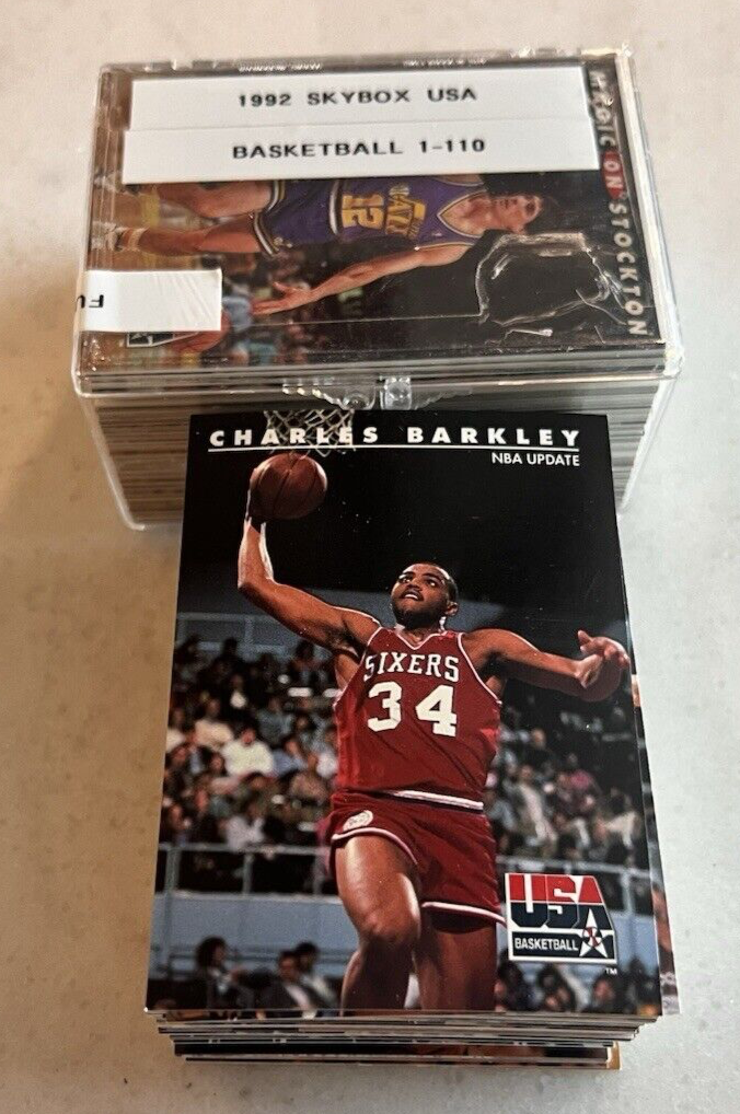1992 Skybox, USA Dream Team Basketball, Complete Set of 110 Cards 1992 Skybox, USA Dream Team Basketball, Complete Set of 110 Cards