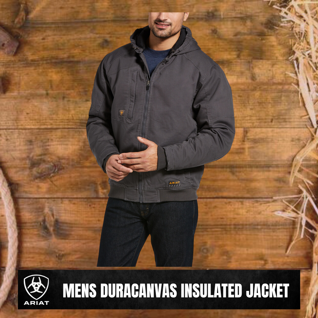 DuraCanvas Sherpa-Lined Coat Ariat Rebar DuraCanvas Mens Jacket