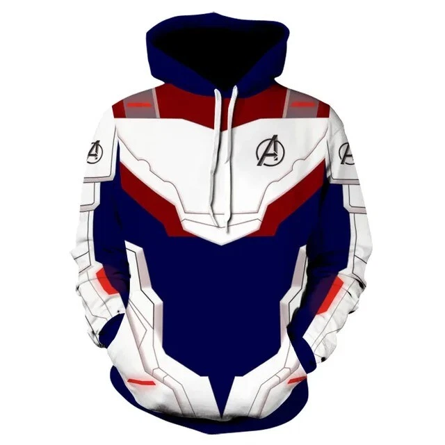 Marvel Avengers Endgame Quantum Realm Cosplay Costume 3D Hoodies For All