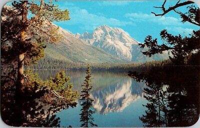Postcard Jackson Hole Wyoming Mt. Moron Grand Teton National Park 