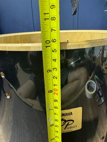 Yamaha YD Series Tom Drum Shell 12”x10” Bare Wood Project #LX189 - Picture 5 of 5
