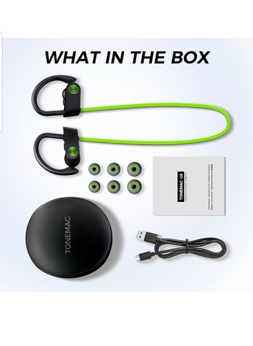 Bluetooth Headphones, Wireless Headphones with Bluetooth 5.3, Sports Earphones - Picture 7 of 7