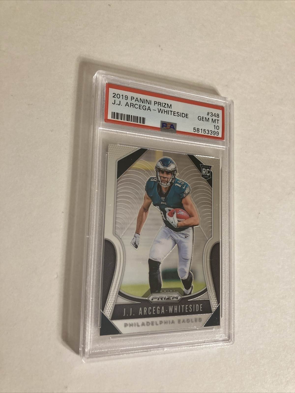 2019 Panini Prizm J.J. Arcega-Whiteside Rookie RC #348 PSA 10 GEM MT