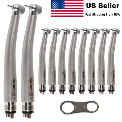 SANDENT NSK Style Dental High Speed Handpiece Push Button Turbine 2Hole 4Hole