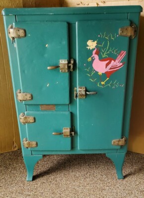 Rare, Antique, Gibson Metal Ice Box with all original hardware | eBay