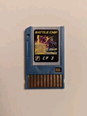 Megaman Battlechip 166 CP 3 TAKARA 2004 Battle Chip Mega Man CP3 Untested 