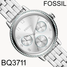 NIB Fossil Reid Multifunction Stainless Steel Watch BQ3711 $159 Retail