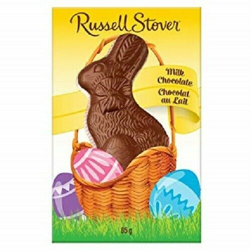 RUSSELL STOVER SOLID MILK CHOCOLATE CANDY EASTER BUNNY 3 OZ for sale