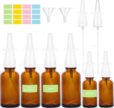 6 Stück Nasenspray Flasche Leer, 30ml+10ml G...