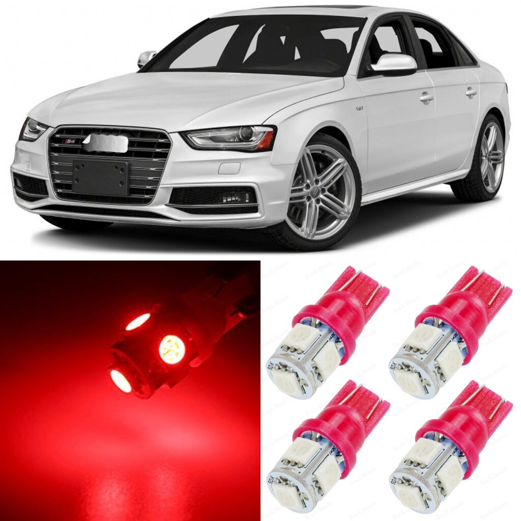18 x Ultra RED Interior LED Lights Package For 2009 - 2016 Audi A4