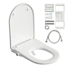 Toilettensitz WC-Sitz Bidetaufsatz mit Integriertem Bidetfunktion Dusch WC Seat