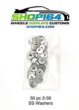 50 Piece 2-56 Size Washers For Hot Wheels Matchbox Customs Other 164 Scale
