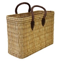 Seegras Tasche Groß Kurzer Griff Einkaufskorb Flechtkorb Korbtasche Korb