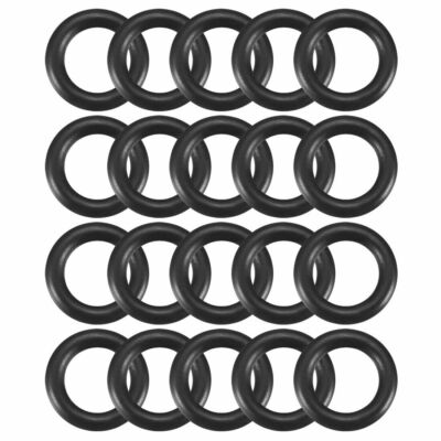 20pcs Black 9.5mm x 1.9mm Heat Resistant NBR Rubber O-Ring Sealing Ring