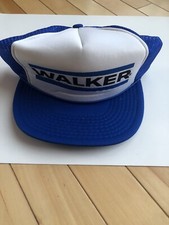 Vintage Walker Mufflers Mesh Blue Snapback Adjustable Baseball Hat Cap