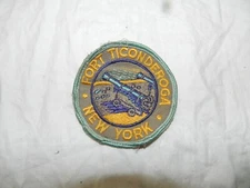 Lot 185 - Vintage Souvenir Patch - Fort Ticonderoga, New York