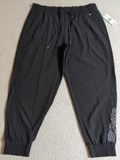 Tommy Hilfiger Sport Women Large Black PolyesterBlend MidRise RelaxedFit Pants23