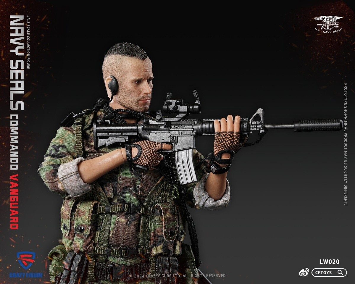 CRAZY FIGURE LW020 1/12 Navy Seals Commando Vanguard Action