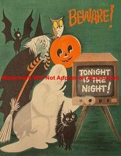 Vintage Halloween Poster Print Photograph Pri...