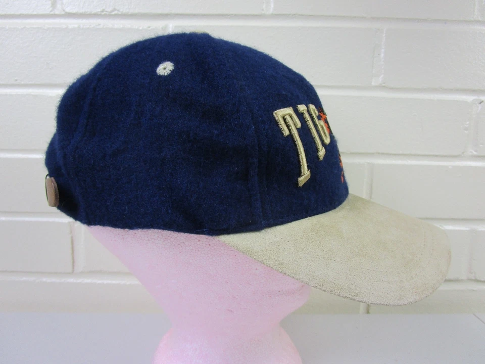 复古迪士尼商店跳虎羊毛混纺麂皮绒边缘棒球帽可调节成人 — 第 4/4 张图片