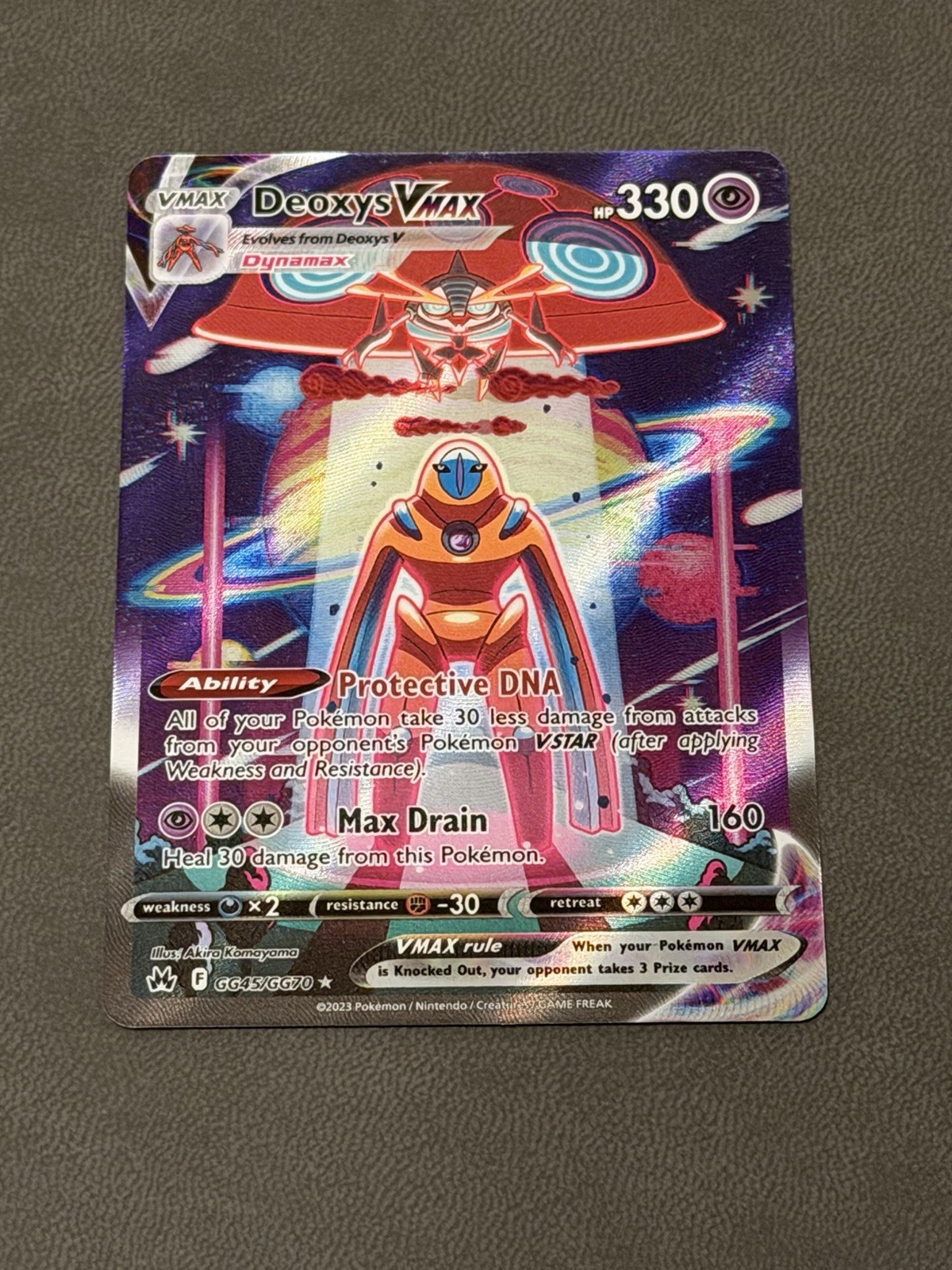 Deoxys VMAX GG45/GG70 Crown Zenith: Galarian Gallery NM