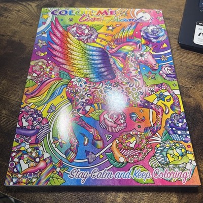 LISA FRANK Color Me Adult Coloring Book Stay Calm & Keep Coloring 40+ Pages
