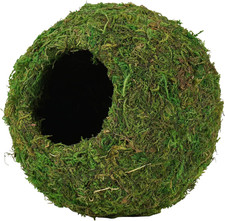 6in Mossy Caves Artificial Green Moss Hide for Reptile Gecko Snake Frog