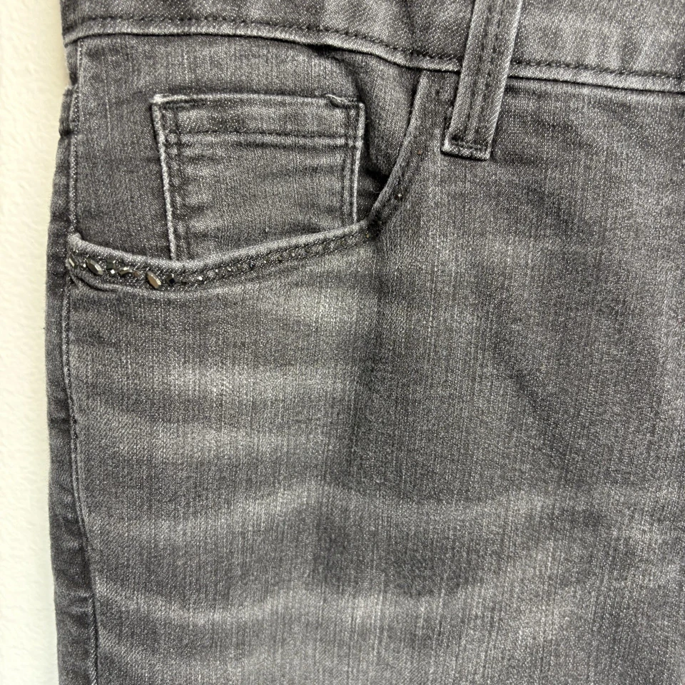 NYDJ Not Your Daughters Jeans 10 ~ Black Legging Marilyn Straight Rhinestone - Image 4 of 4